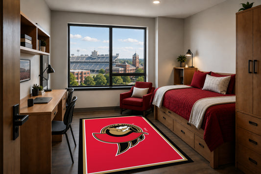 Ottawa Senators Entry Rug in Room Setting - Officially Licensed NHL Area Rug
