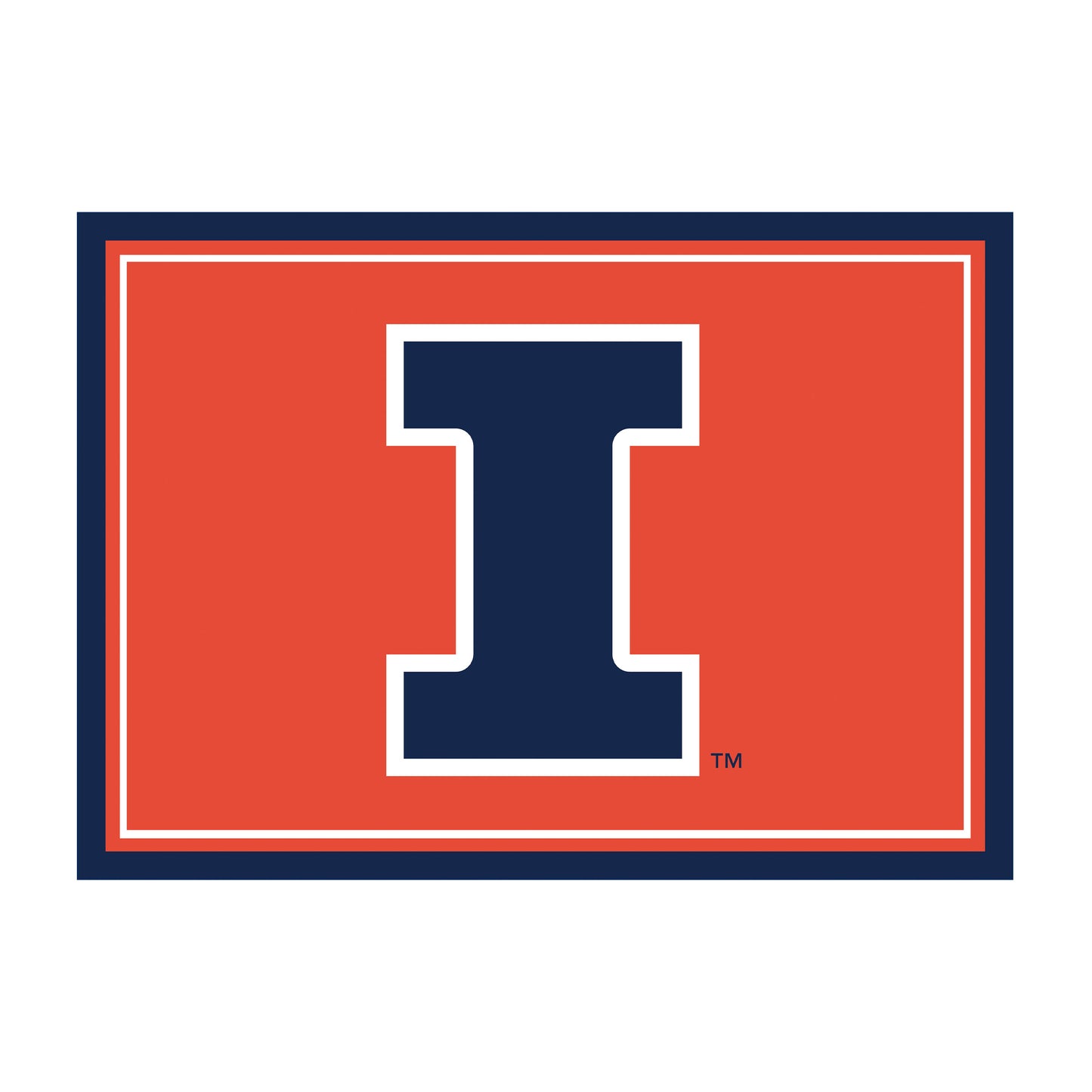 Illinois Fighting Illini Spirit Rug - Officially Licensed NCAA Area Rug