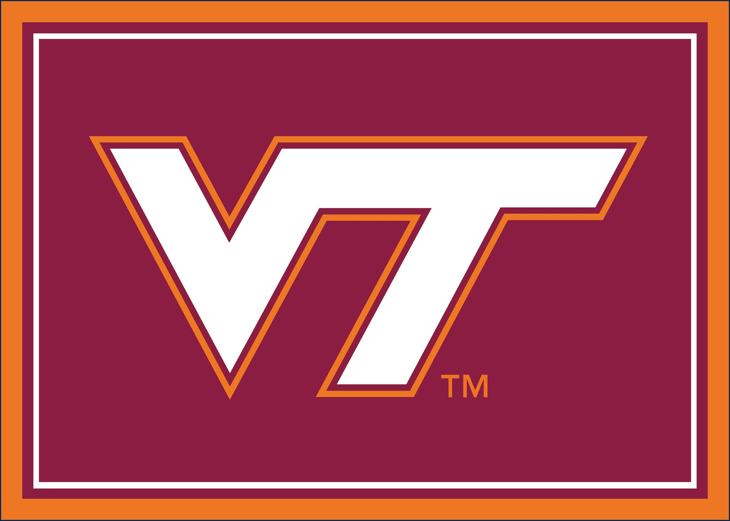 Virginia Tech Hokies Spirit Rug - Officially Licensed NCAA Area Rug
