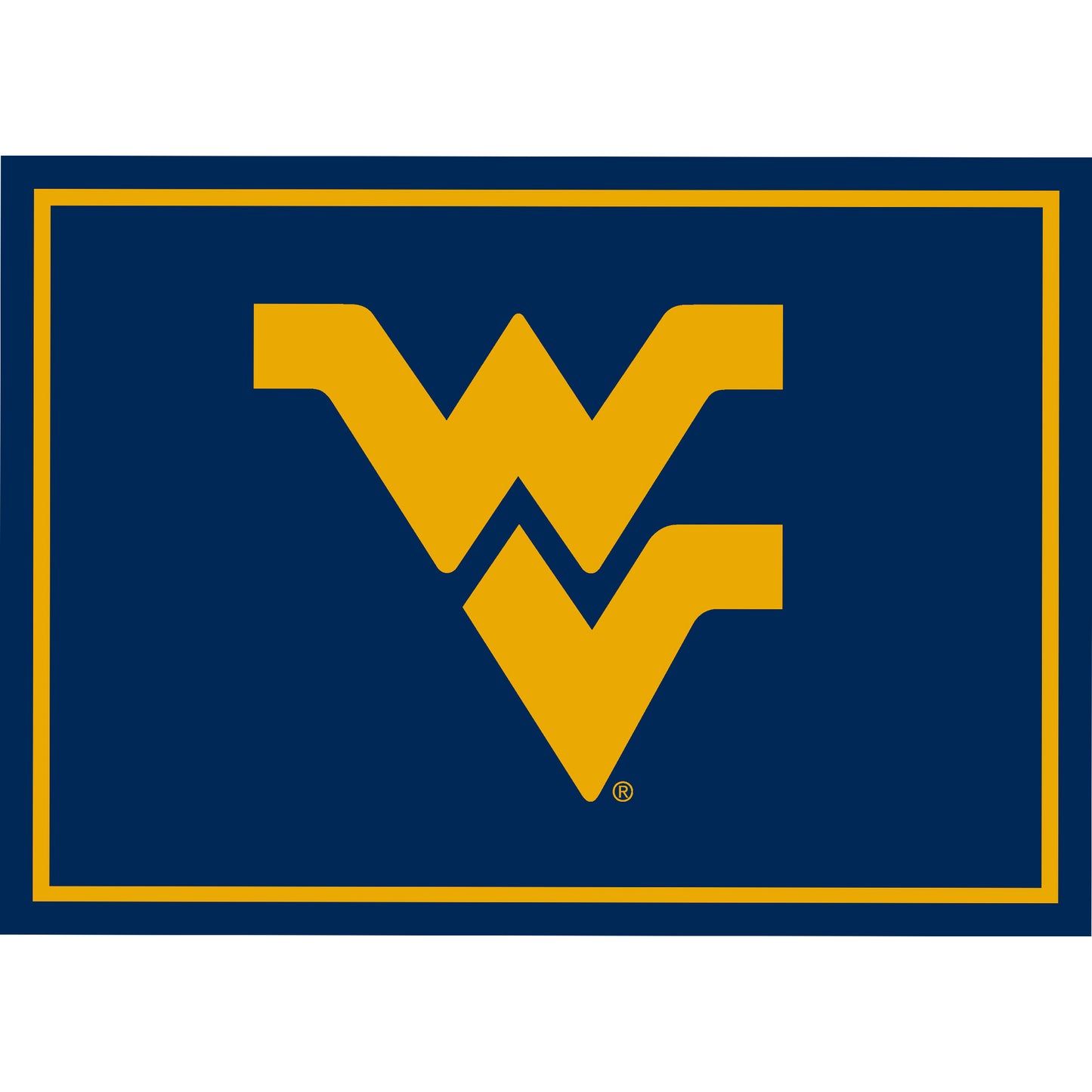 West Virginia Mountaineers Spirit Rug - Officially Licensed NCAA Area Rug