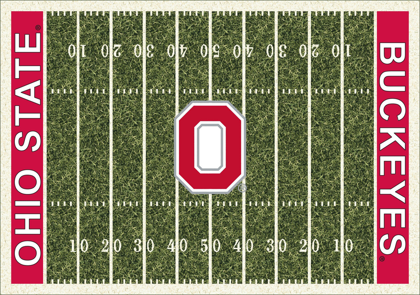 Ohio State Buckeyes Homefield Rug - Officially Licensed NCAA Area Rug
