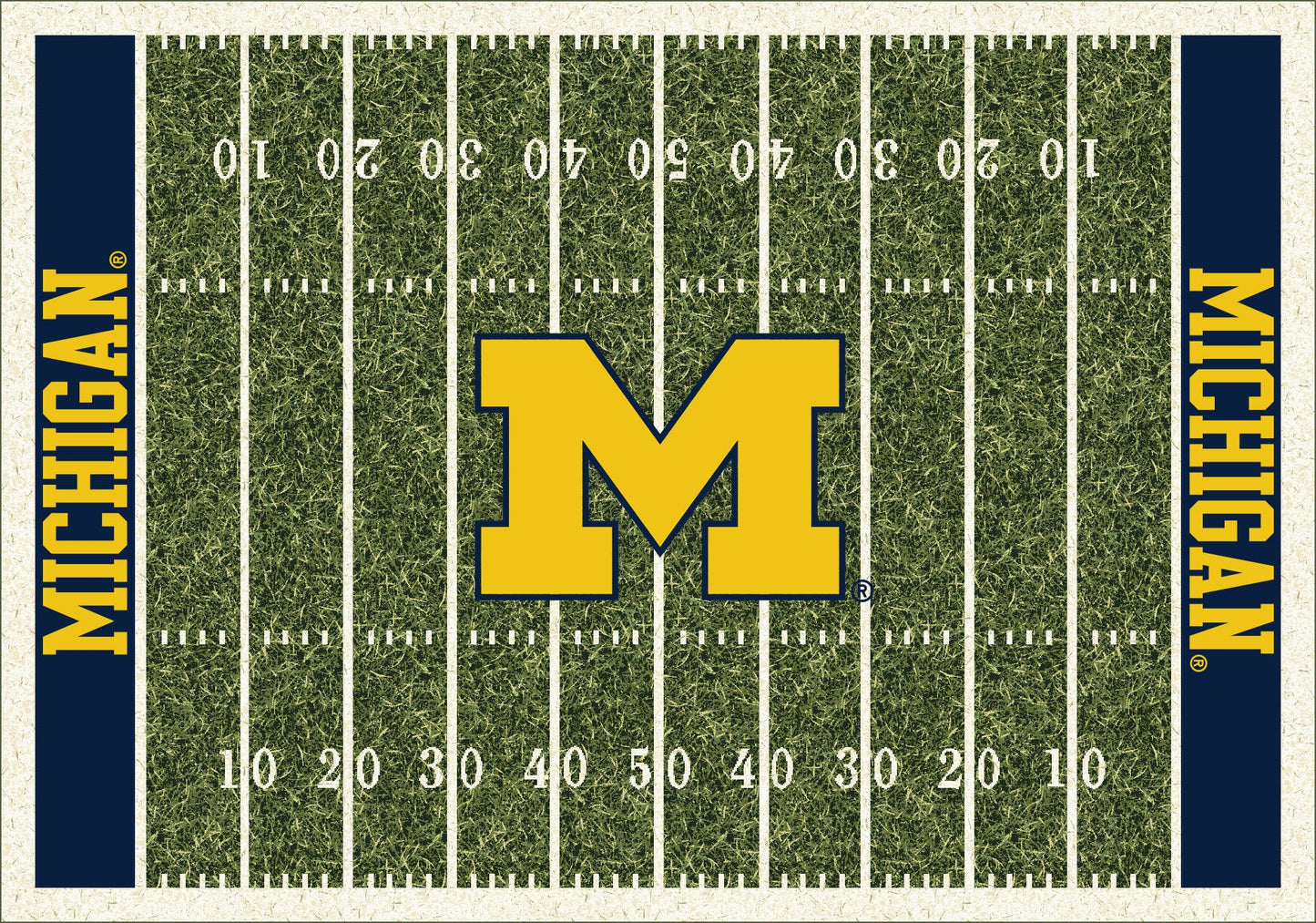 Michigan Wolverines Homefield Rug - Officially Licensed NCAA Area Rug
