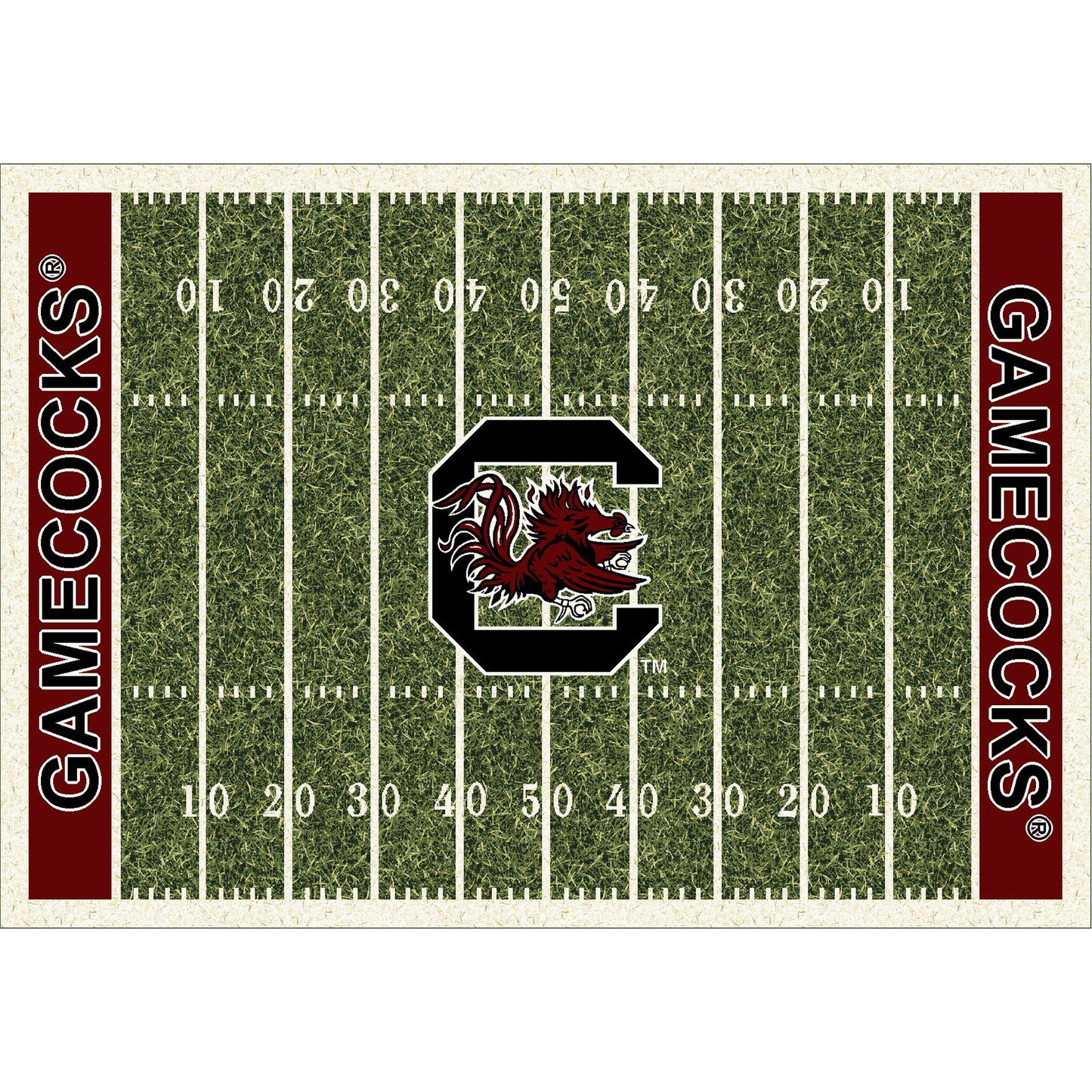 South Carolina Gamecocks Homefield Rug - Officially Licensed NCAA Area Rug