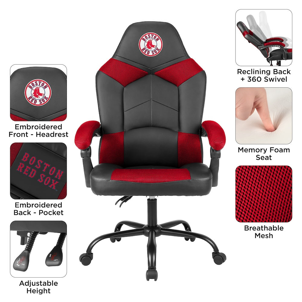 Boston Red Sox Office Gamer Chair Features