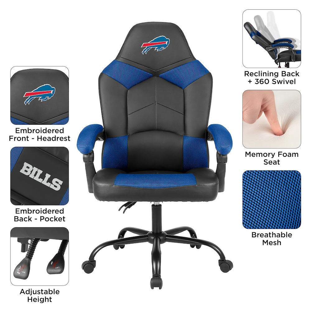 Buffalo Bills Office Gamer Chair Features