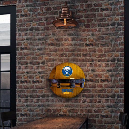 Buffalo Sabres whiskey barrel shelf lifestyle