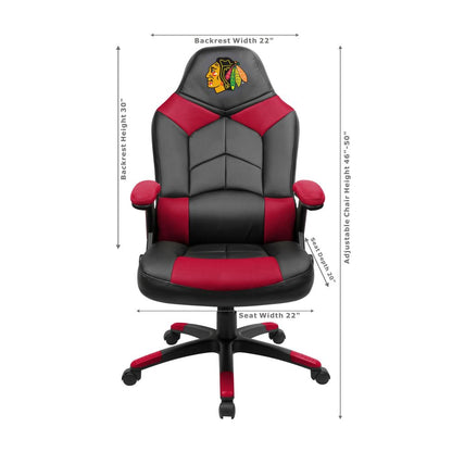 Chicago Blackhawks Office Gamer Chair Dimensions
