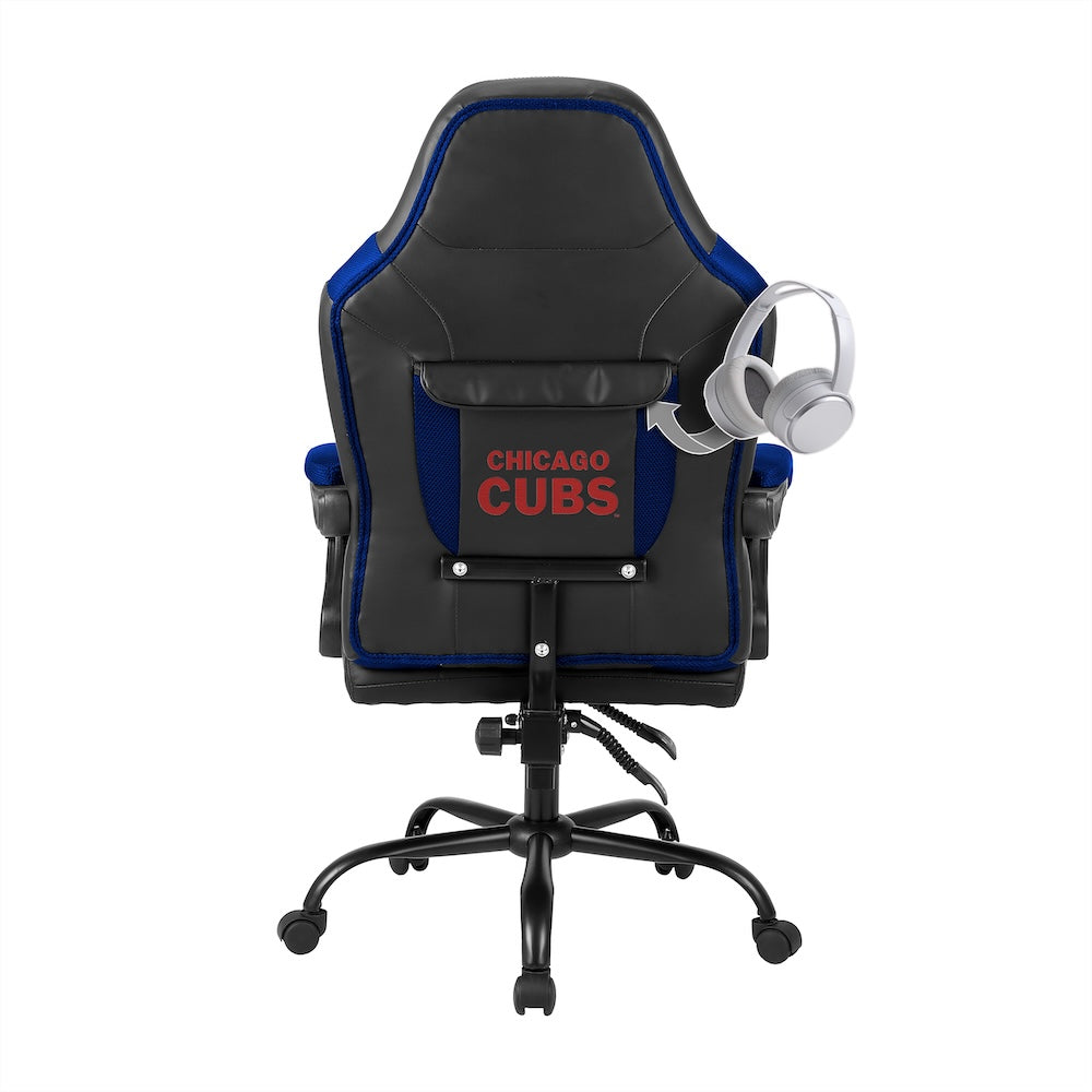 Chicago Cubs Office Gamer Chair Back