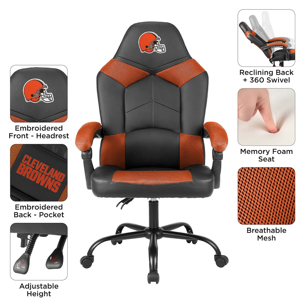 Cleveland Browns Office Gamer Chair Features