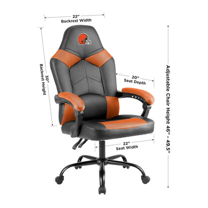 Cleveland Browns Office Gamer Chair Dimensions