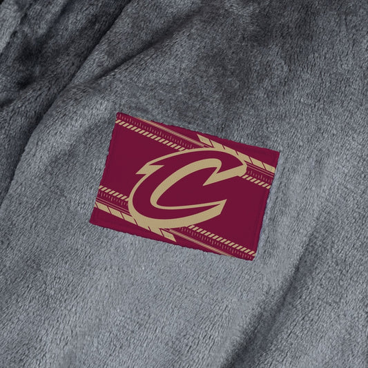 Cleveland Cavaliers silk touch charcoal bathrobe logo patch