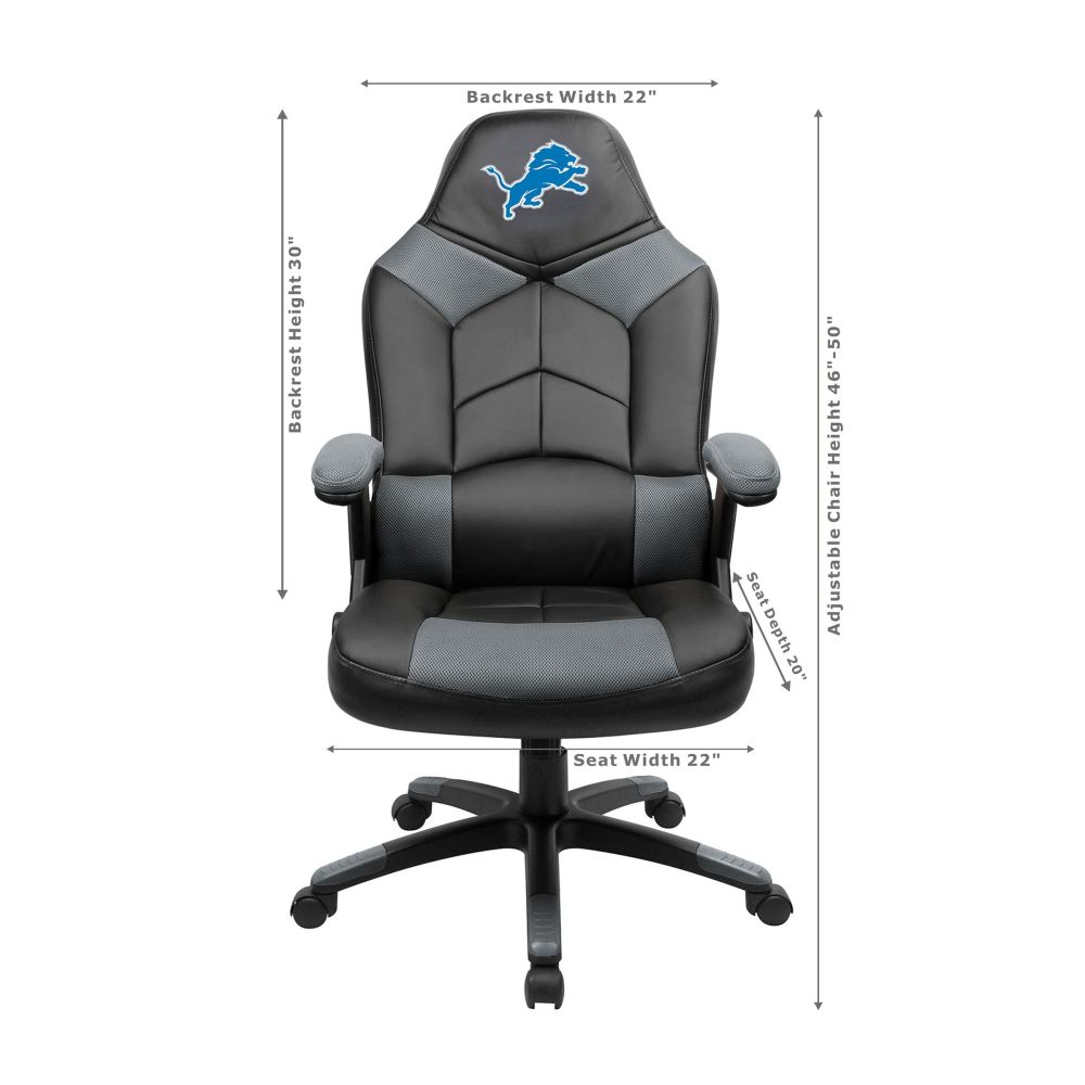 Detroit Lions Office Gamer Chair Dimensions