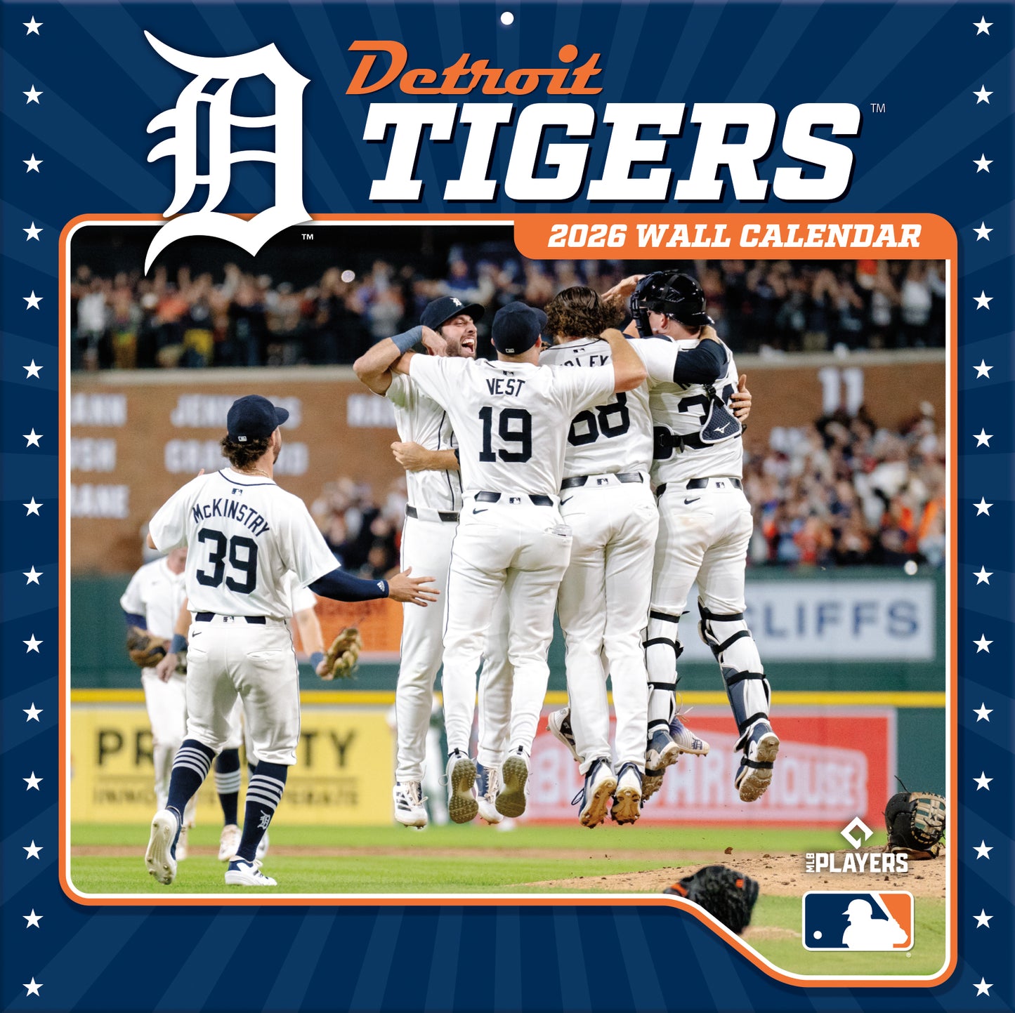 Detroit Tigers Team Photos Wall Calendar