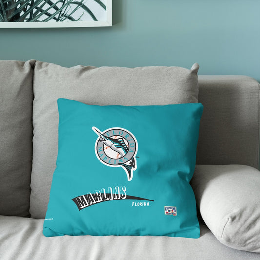 Florida Marlins old school logo pillow