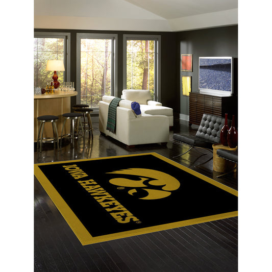 Iowa Hawkeyes spirit style area rug life