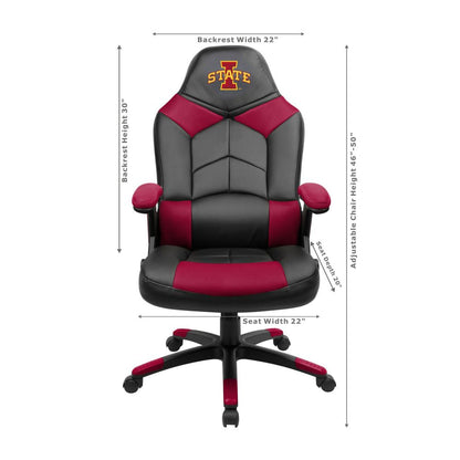 Iowa State Cyclones Office Gamer Chair Dimensions
