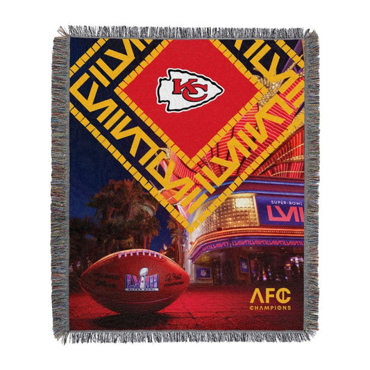 Kansas City Chiefs Super Bowl 58 Participant Woven Tapestry
