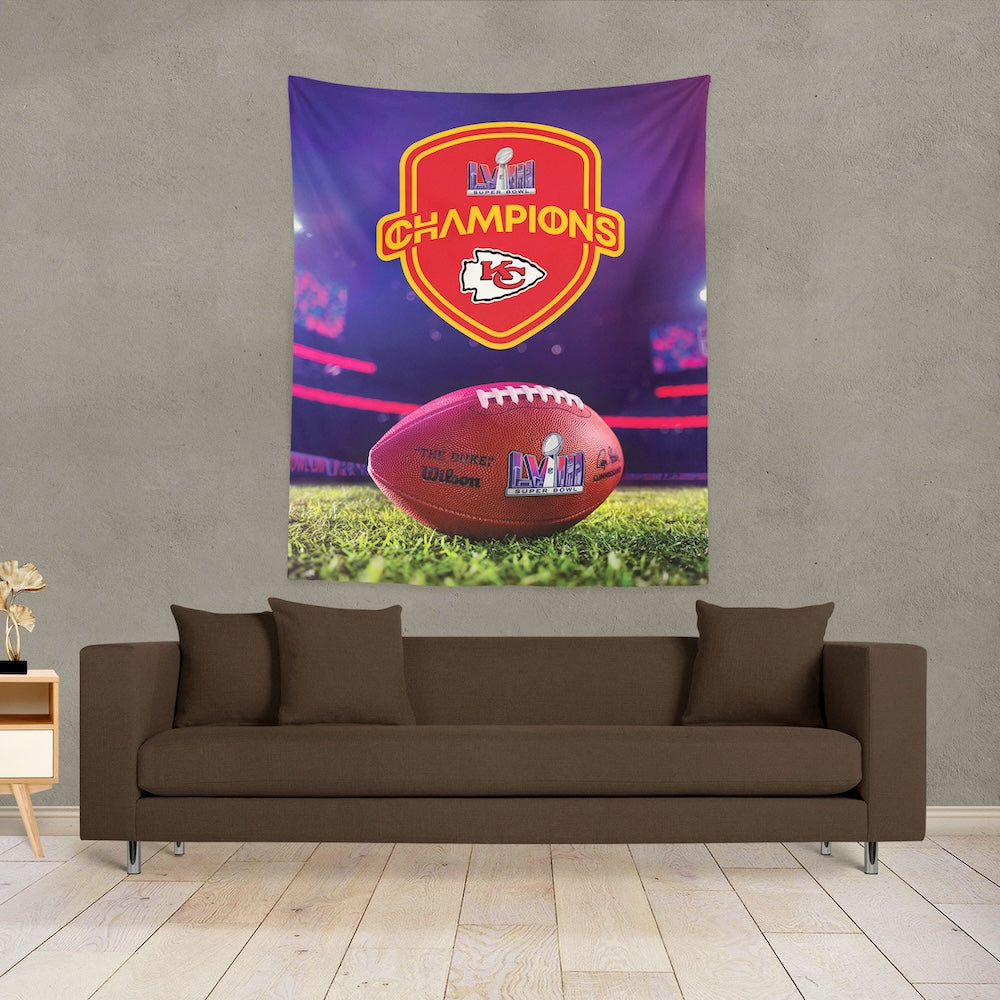 Kansas City Chiefs Super Bowl Champs Wall Hanging Lifestyle