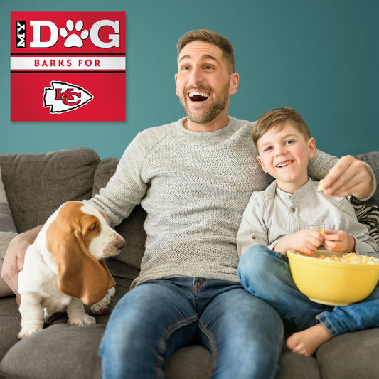 Kansas City Chiefs my dog art sign
