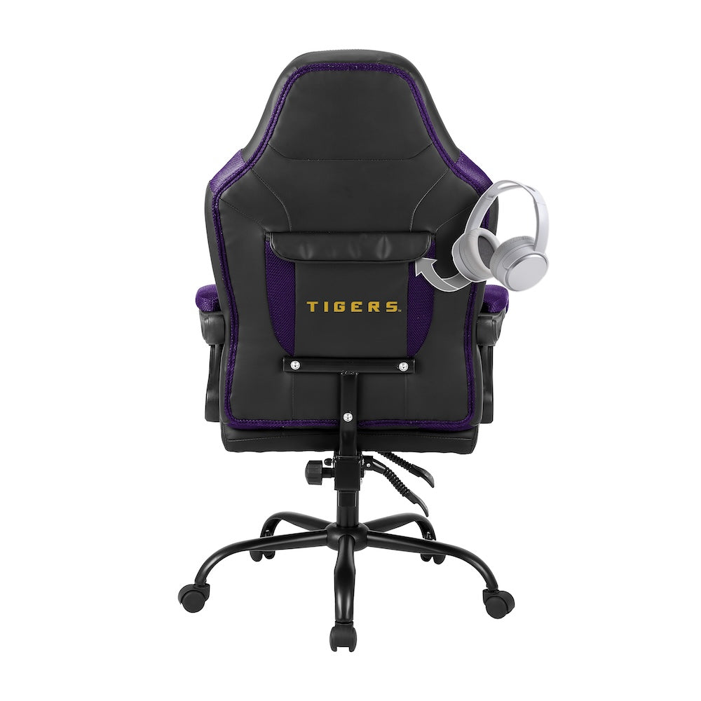 LSU Tigers Office Gamer Chair Back