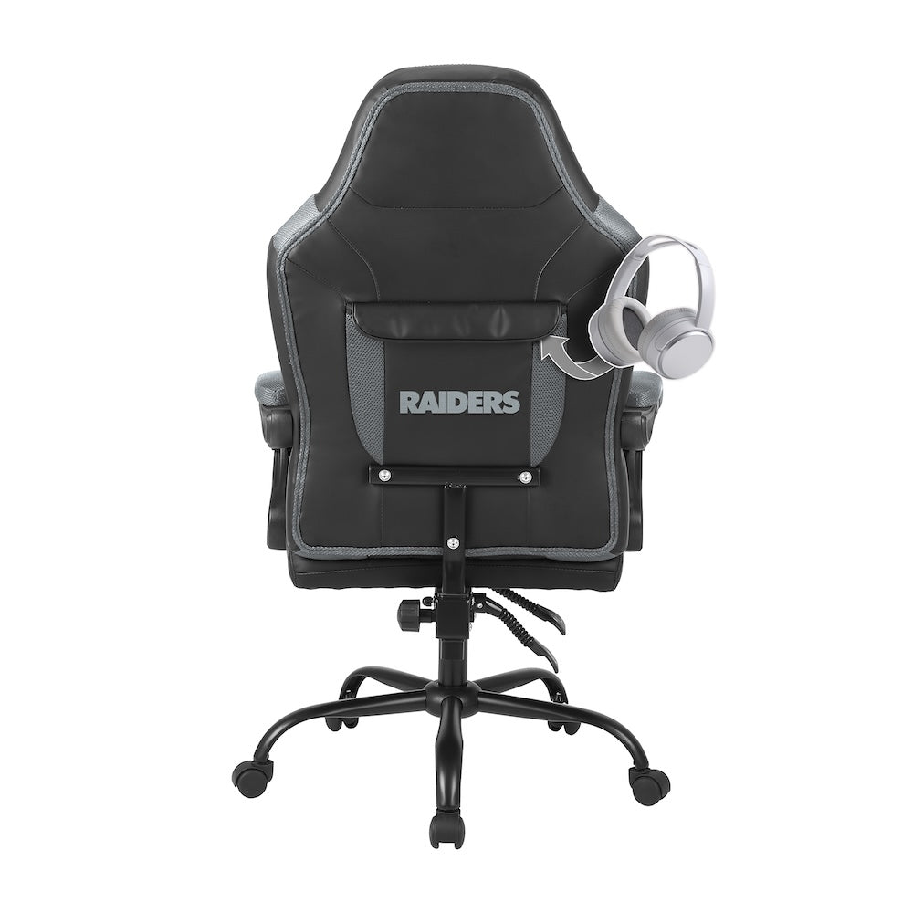 Las Vegas Raiders Office Gamer Chair Back