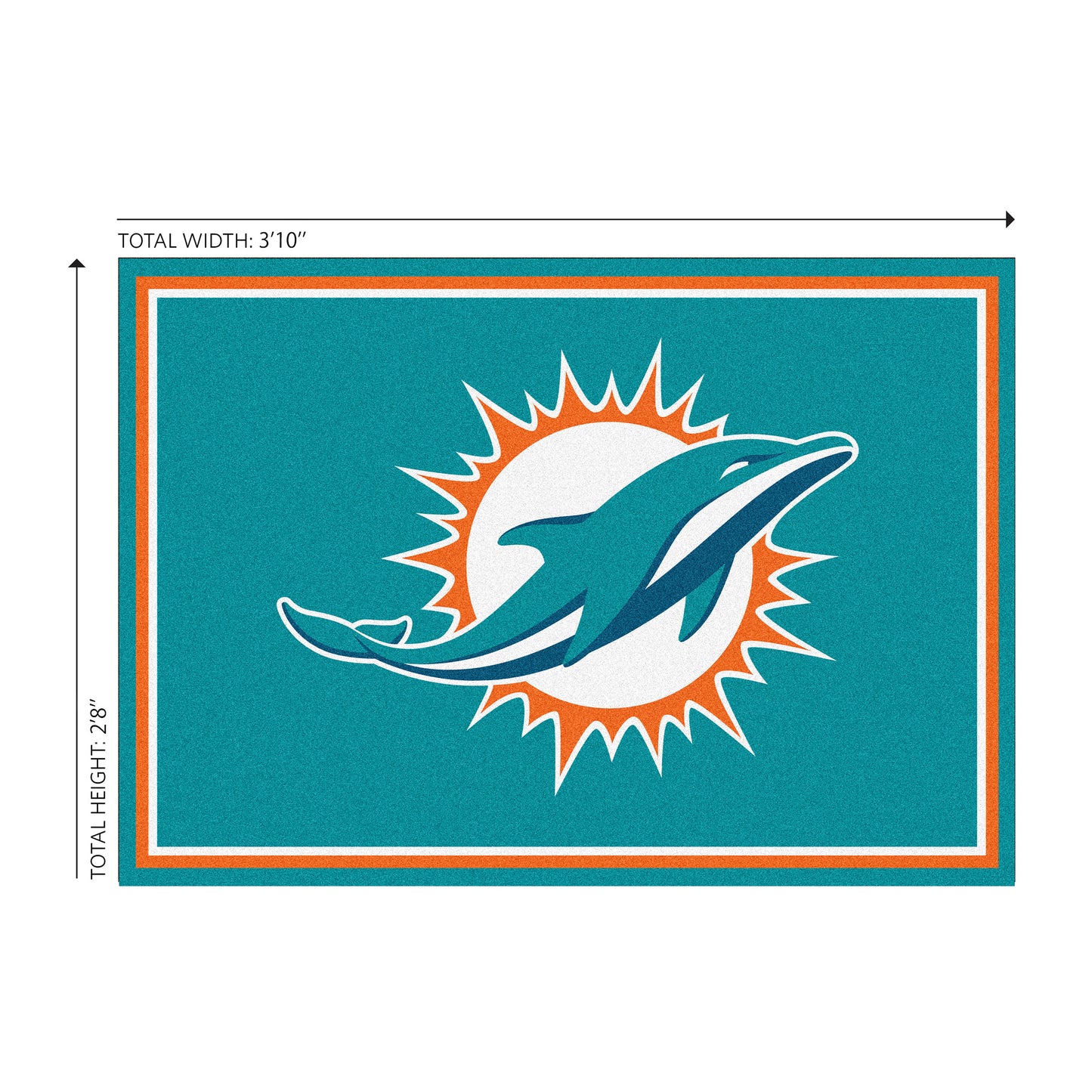 Miami Dolphins Welcome Mat Dimensions