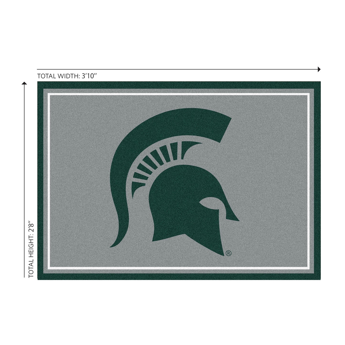 Michigan State Spartans Welcome Mat Dimensions