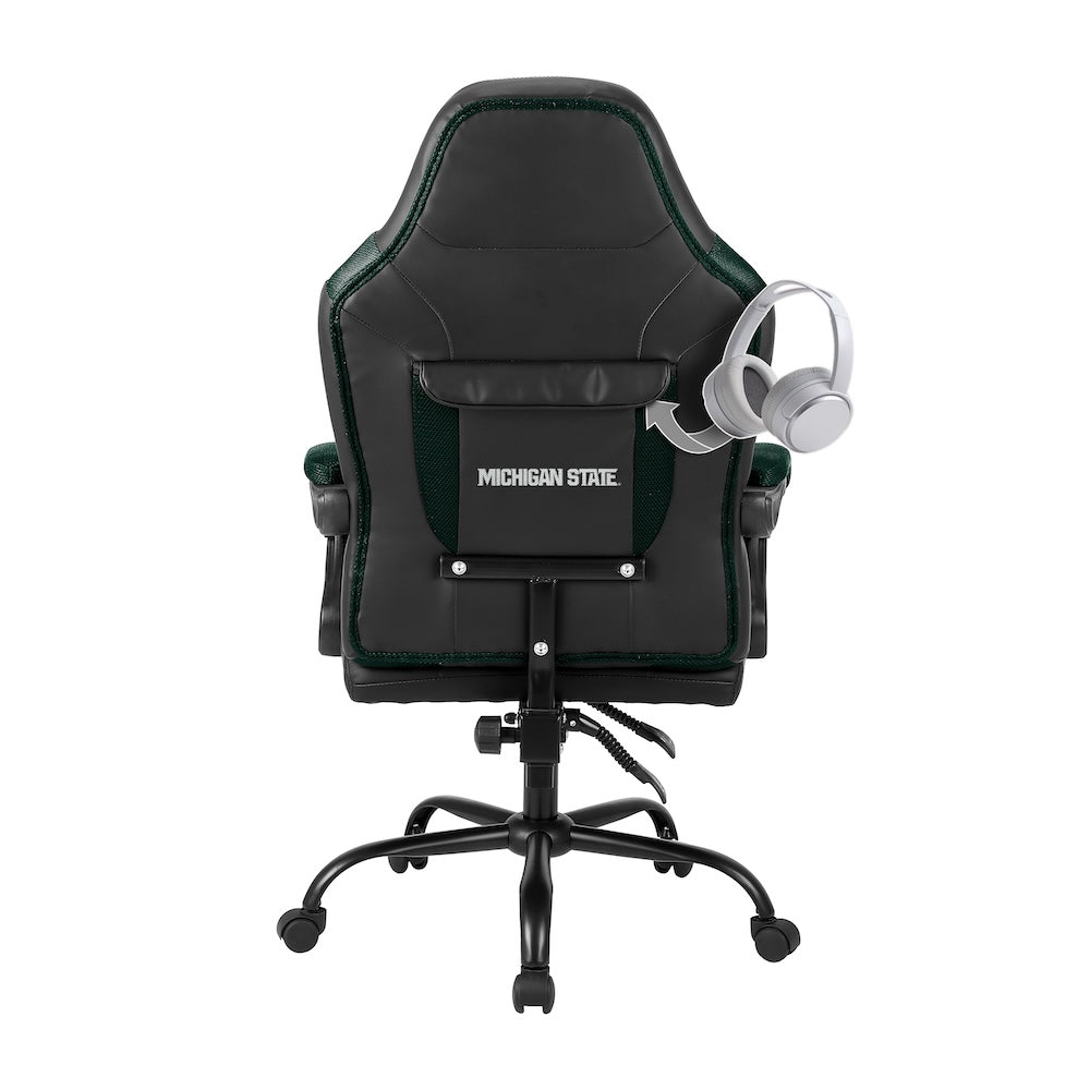 Michigan State Spartans Office Gamer Chair Back