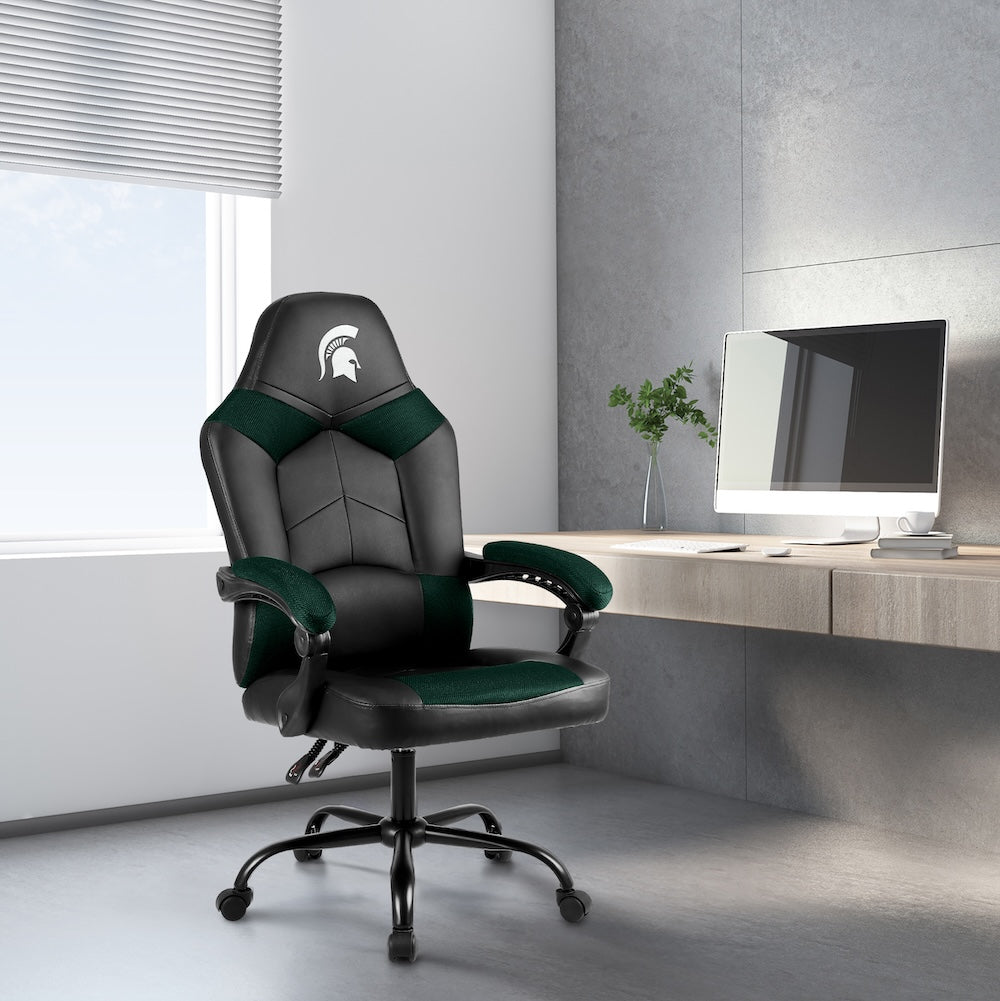 Michigan State Spartans Office Gamer Chair Lifestyle