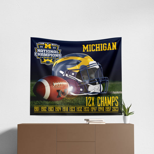 Michigan Wolverines NCAA Football Champs T10 Wall Hanging