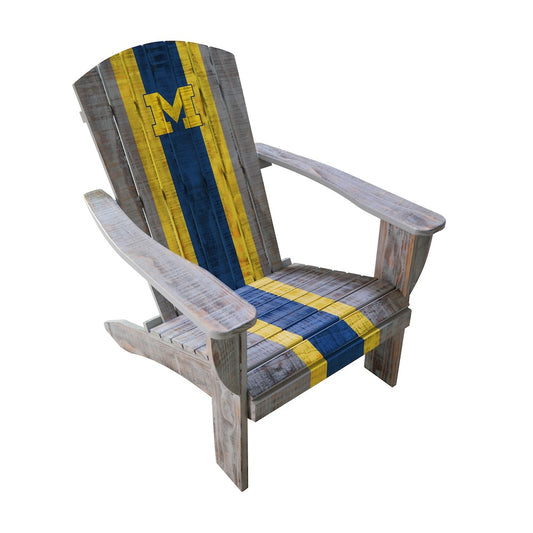 Michigan Wolverines Outdoor Adirondack Chair