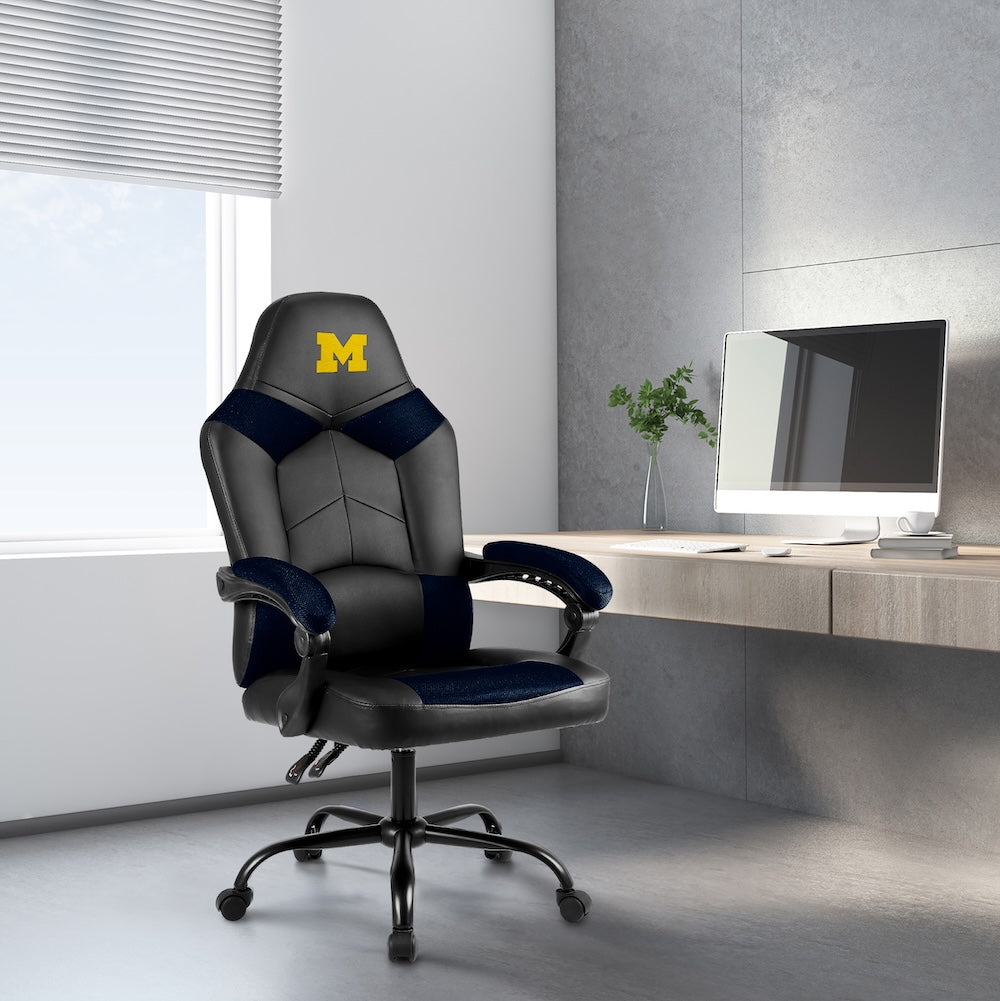 Michigan Wolverines Office Gamer Chair Lifestyle