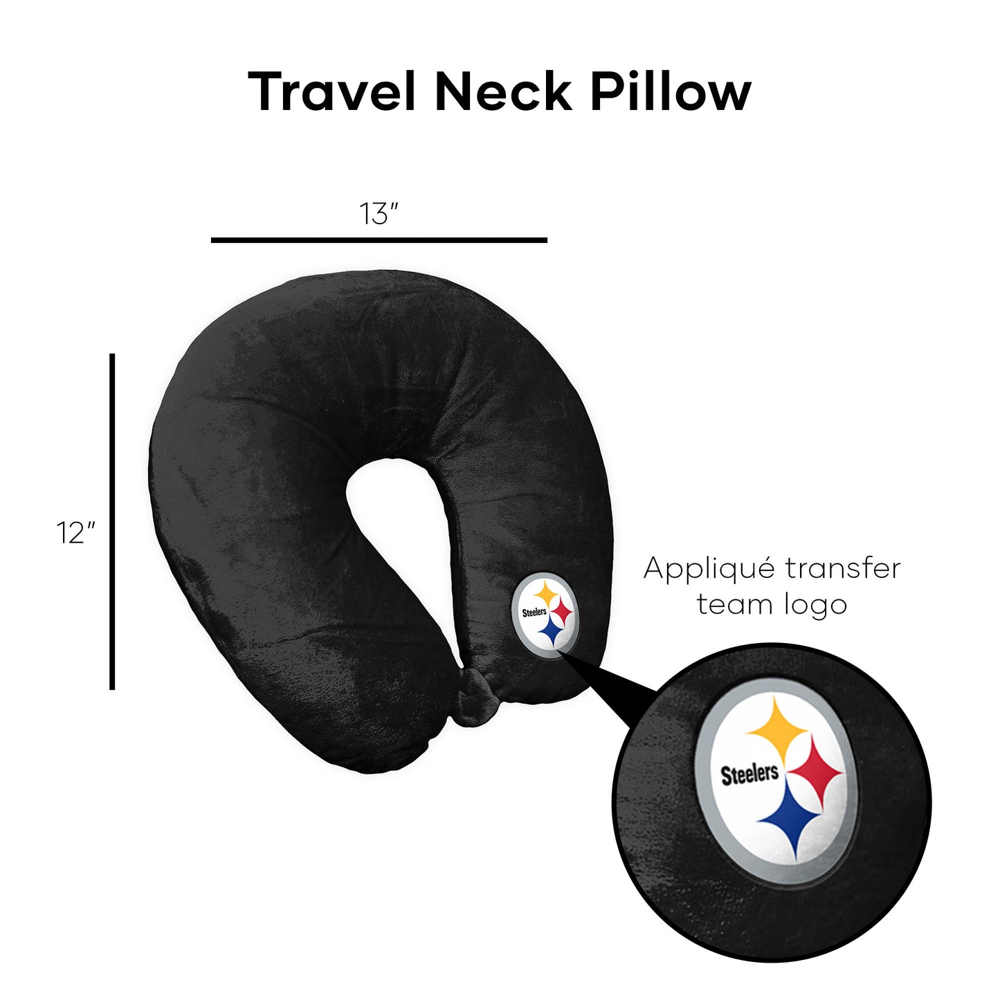 Pittsburgh Steelers Travel Roll Pillow Dimensions