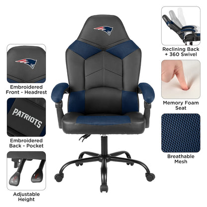New England Patriots Office Gamer Chair Features