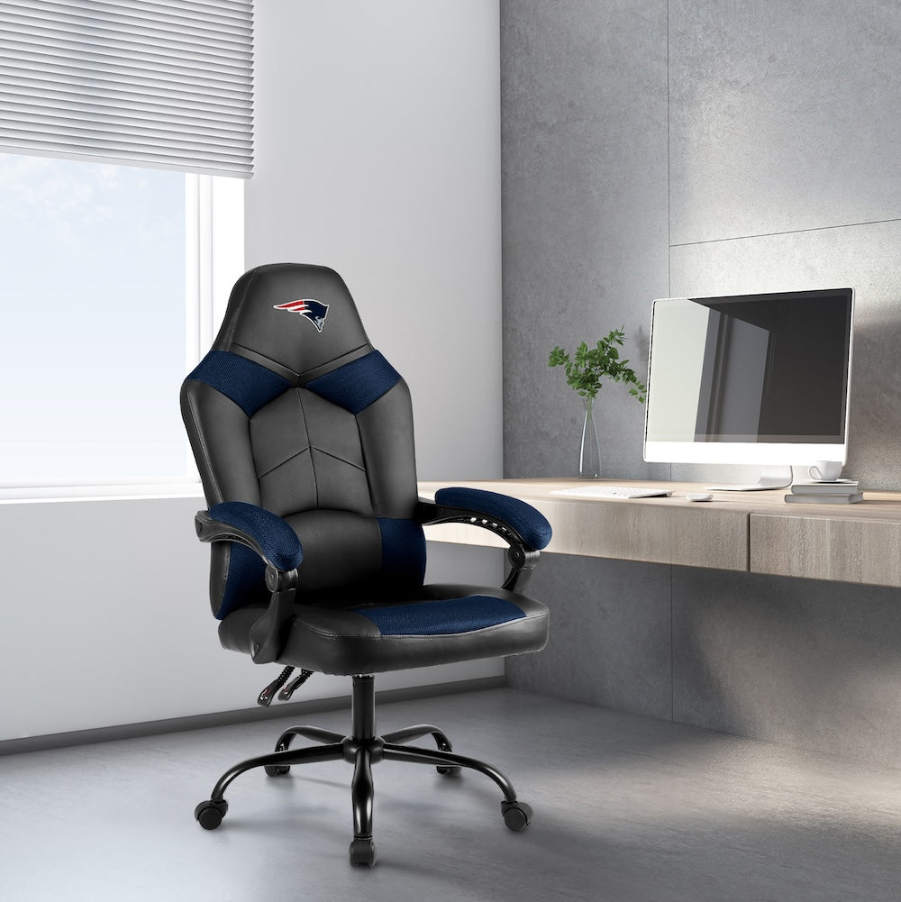 New England Patriots Office Gamer Chair Lifestyle