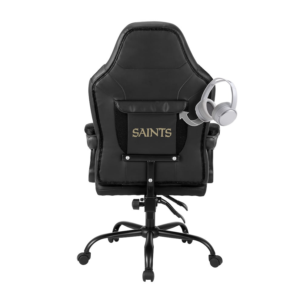 New Orleans Saints Office Gamer Chair Back