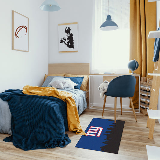 New York Giants washable cityscape rug life