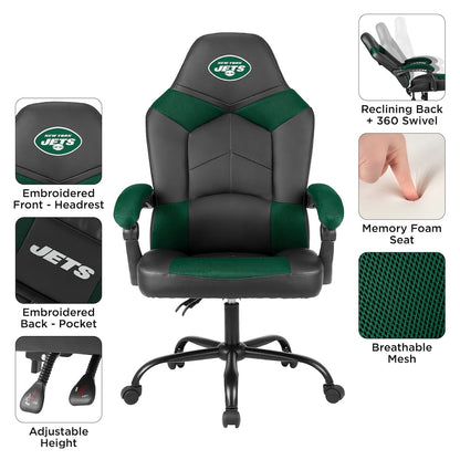 New York Jets Office Gamer Chair Features