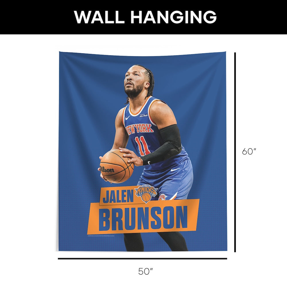 New York Knicks Jalen Brunson Large wall hanging dimensions
