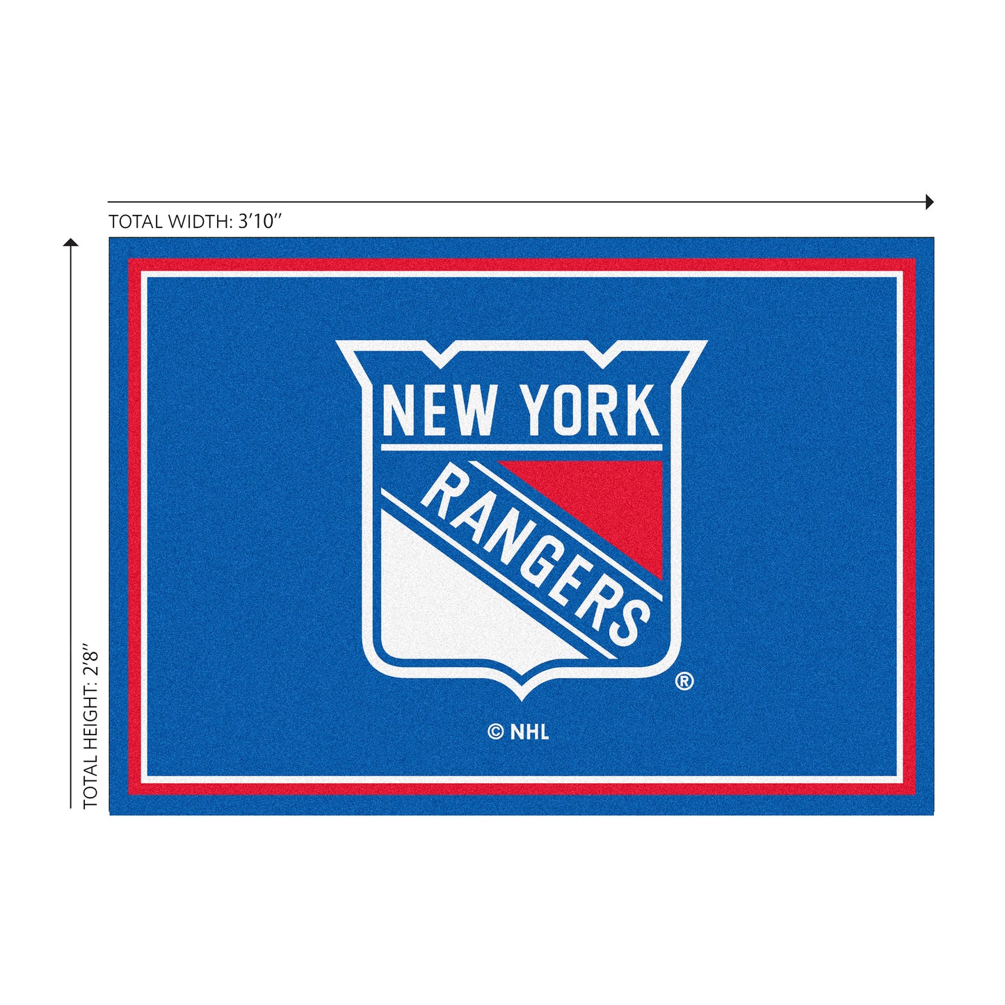 New York Rangers Welcome Mat Dimensions