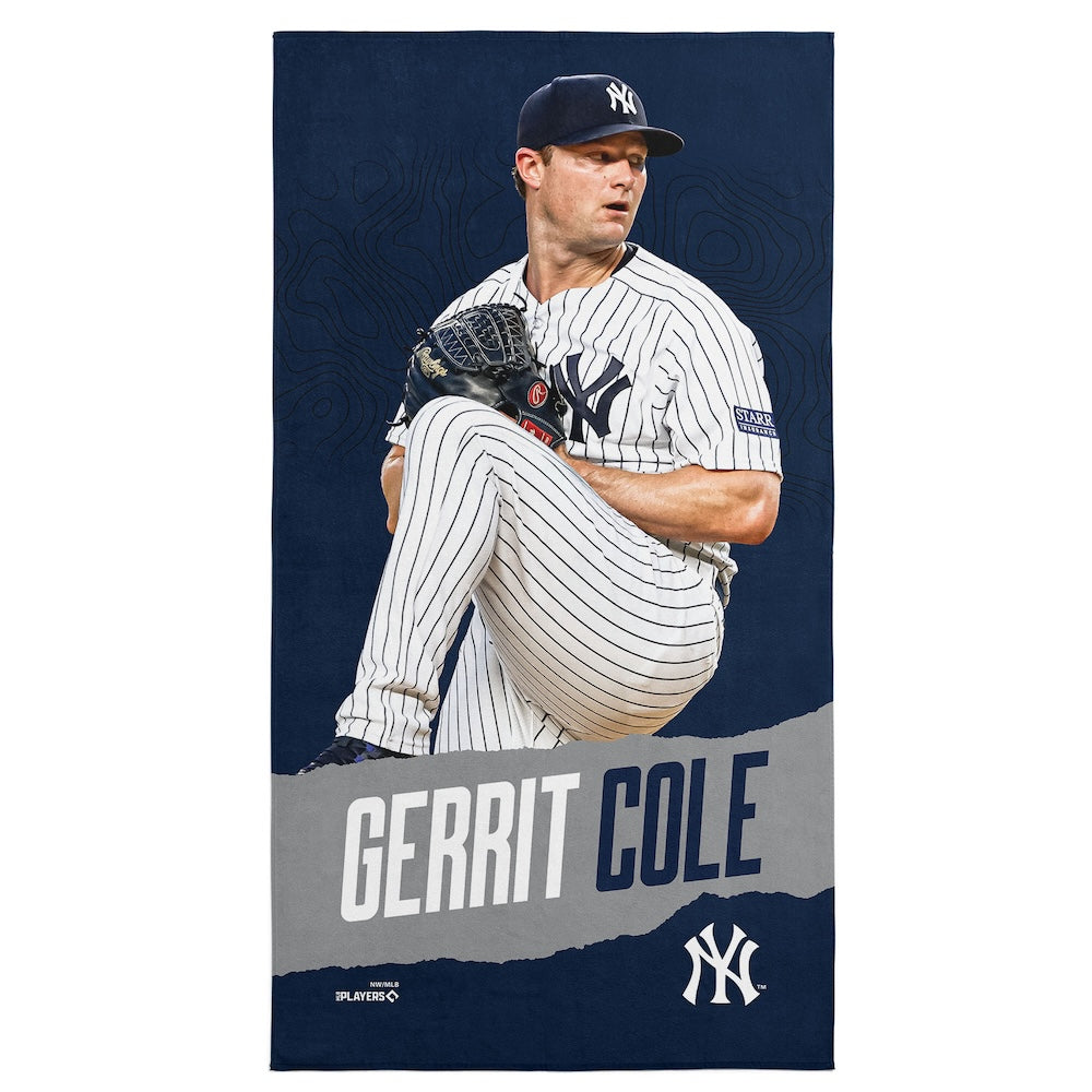 Buy MLB New York Yankees Gerrit Cole Beach Towel – ProFootballStuff