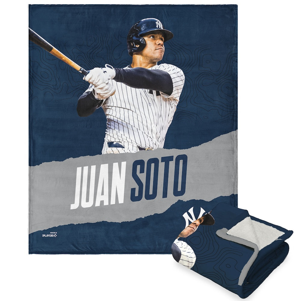 Buy MLB New York Yankees Juan Soto 50 X 60 Sherpa Throw Blanket