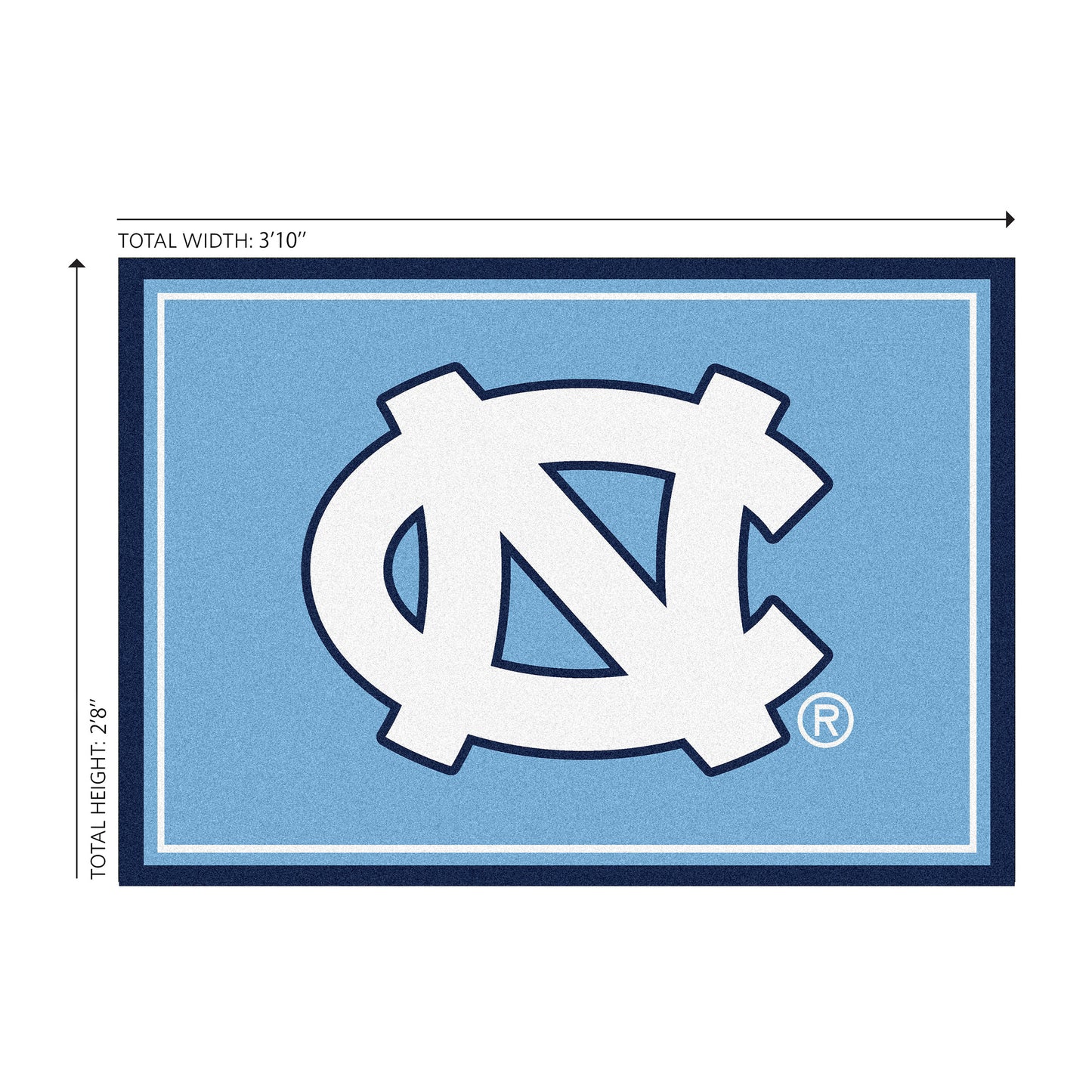 North Carolina Tar Heels Welcome Mat Dimensions