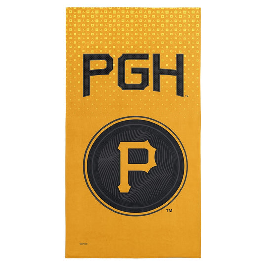 Pittsburgh Pirates color block beach towel