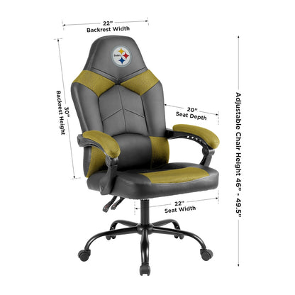 Pittsburgh Steelers Office Gamer Chair Dimensions