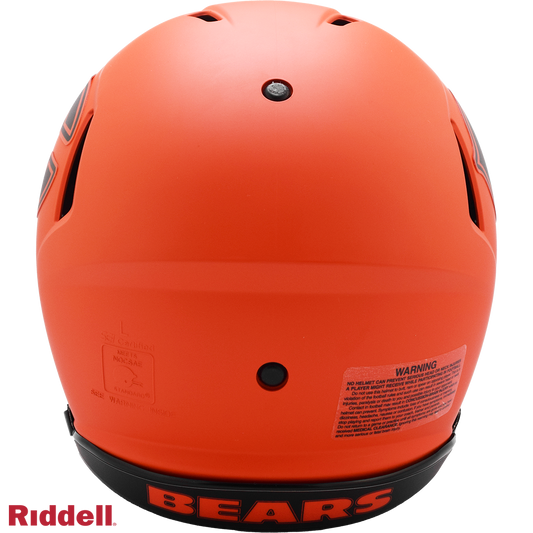 Chicago Bears authentic rave full size football helmet BACK