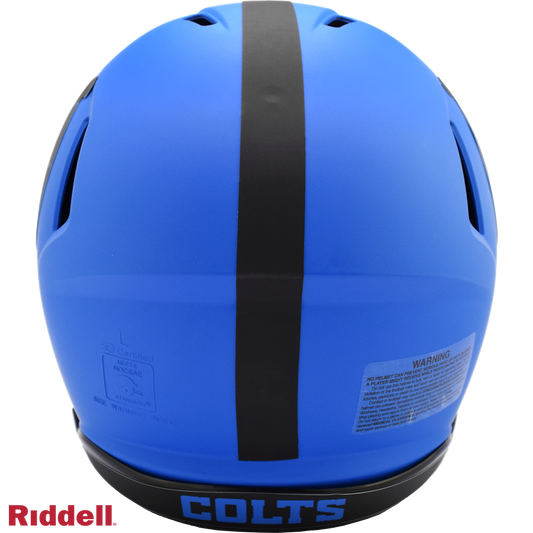 Indianapolis Colts authentic rave full size football helmet BACK