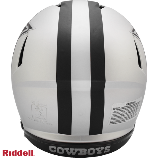 Dallas Cowboys authentic rave full size football helmet BACK