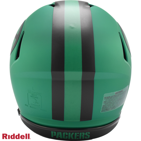 Green Bay Packers authentic rave full size football helmet BACK