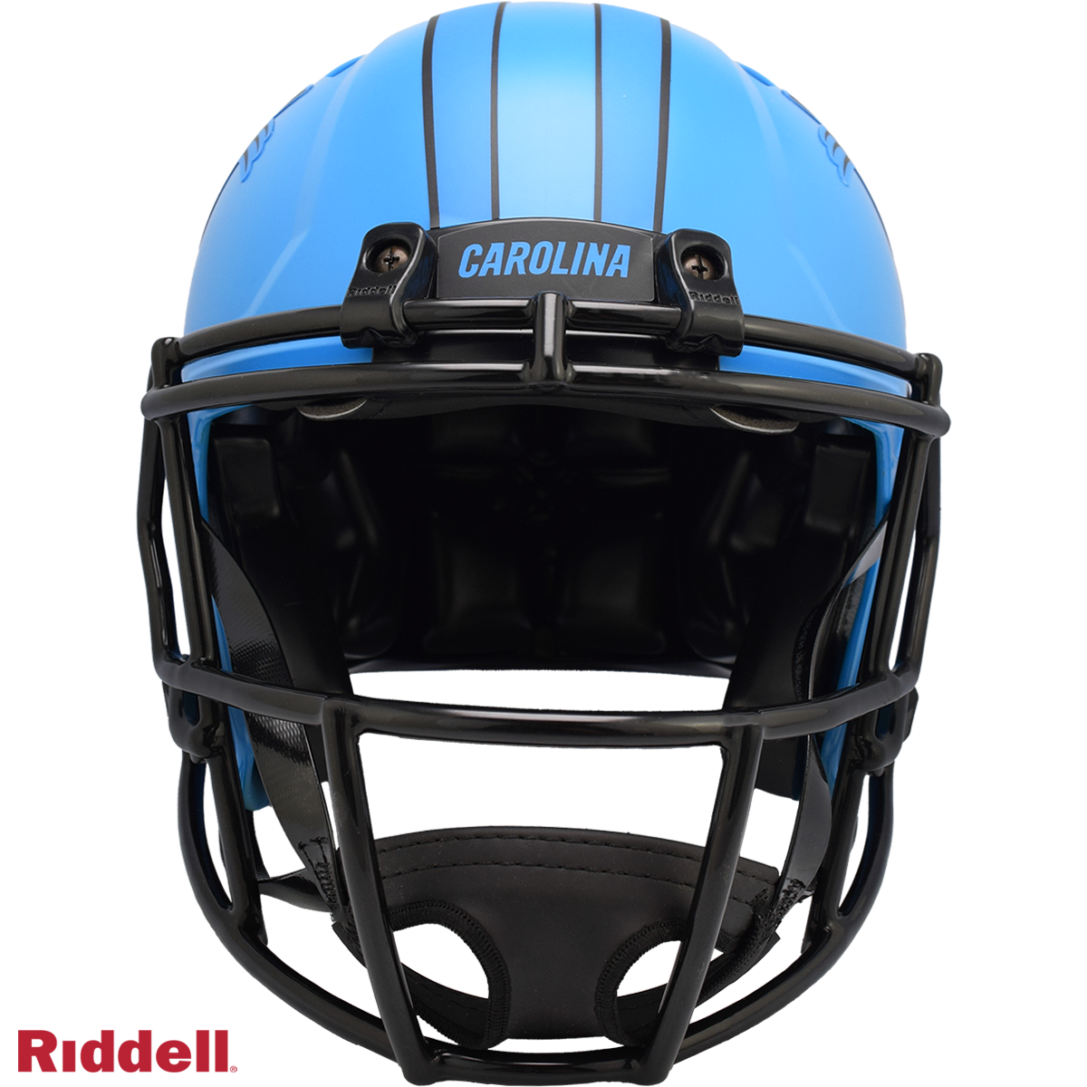 Carolina Panthers authentic rave full size football helmet FRONT